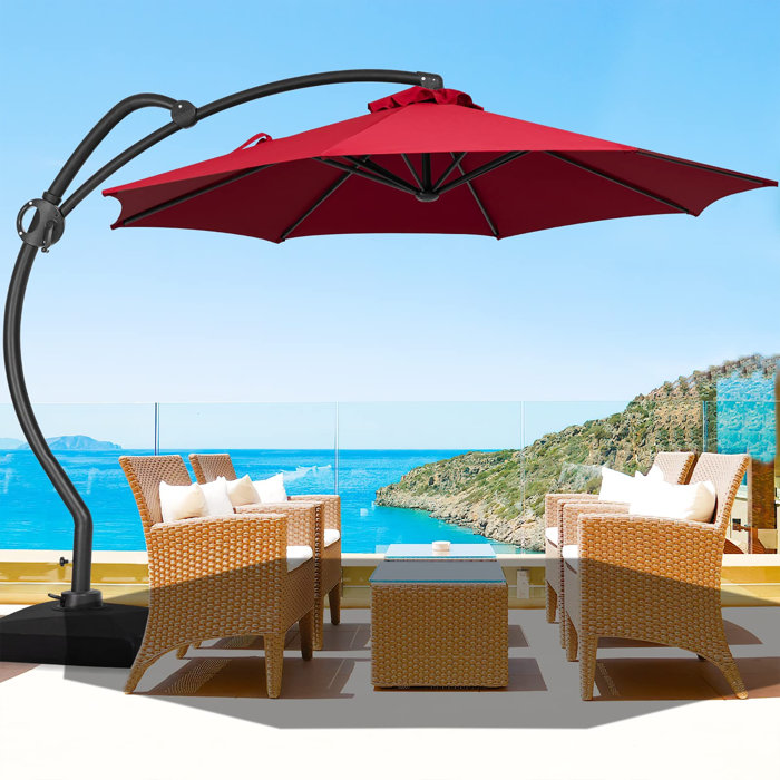 Arlmont & Co. Beesan 120'' Cantilever Umbrella & Reviews Wayfair Canada